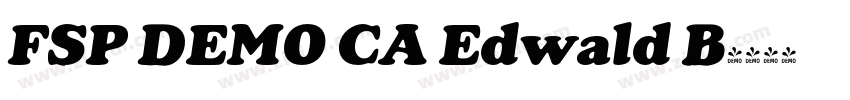 FSP DEMO CA Edwald B字体转换